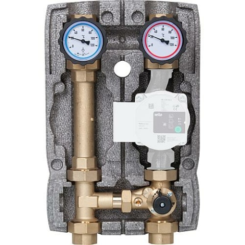 Evenes Kit de circuit de chauffage Easyflow DN25 R1"" avec isolation Mélangeur 3 voies NOUVEAU