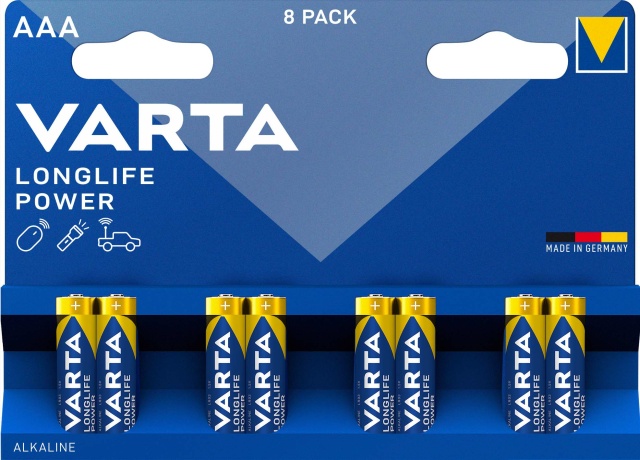 Varta Cons. Varta Batterie Longl.Power AAA Micro, R3, Al-Mn 4903 Bli.8 NEU