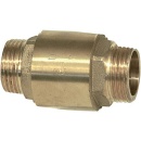 Brass non-return valve with AG 11/4"" X AG...