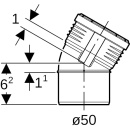 Geberit Silent-PP Bogen 30Gr d50 390221141 390221141 NEU