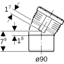 Geberit Silent-PP bend 30Gr d90 390421141 390421141 NOWOŚĆ