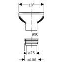 Geberit Silent-PP ventilation valve GRB90 d90 307006001 307006001 NEW