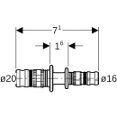 Geberit Mepla redukcja PVDF d20-16 622650005 NOWOŚĆ