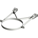 SEM Système dévacuation des fumées à double paroi Support mural DN 200 Distance au mur 150-200 mm NOUVEAU