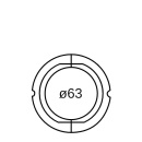 Geberit pipe clamp insertion shell d63 607702001 NEW