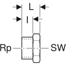 Tapón Geberit con IG Rg Rp3/4 602482001 NUEVO