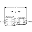 Geberit FlowFit reduction PPSU, d32, d1=25mm 620043001 NEW