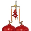 GOK Zweiflaschenanlage Doppel-Umschaltventil 4kg/h 50mbar...