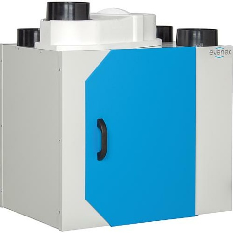 Evenes KWL HRV 25 OO BY, 3-traps, max. volume 250m³/h, bovenaansluiting NIEUW