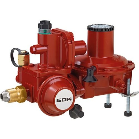 Kombinacja sterownika zbiornika GOK RVS 18 do 12kg/h 50mbar z przyłączem zasilania awaryjnego 05 247 12 NOWOŚĆ