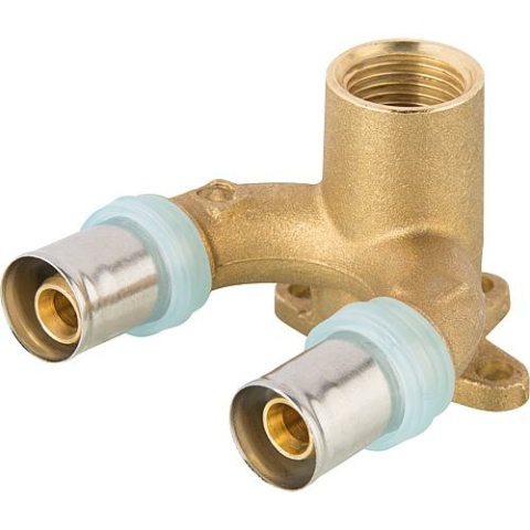 Raccordo a pressare Evenes per staffa a doppia parete MSVR TH contour 20x2mm-1/2""-20x2mm NUOVO