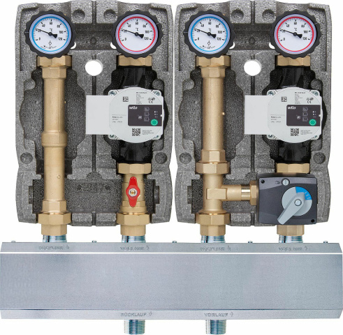 Easyflow module manifold group 1xdirect circuit, 1xmixing circuit, type DiMi25 NEW