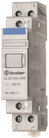 Finder Installationsrelais 22.23.9.024.4000 1S 1O 20A 24VDC NEU