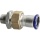 Evenes Acier inoxydable Pressfitting M-Contur Raccord de passage, (i/AG), 22 mm x 1" NOUVEAU