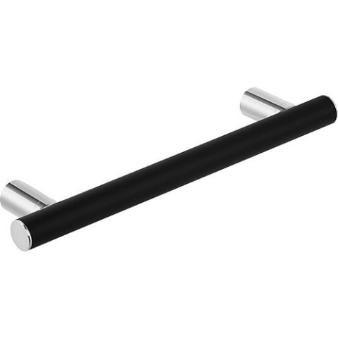 Evenes grab handle Elida black matt powder-coated WxHxD:400x32x87mm NEW