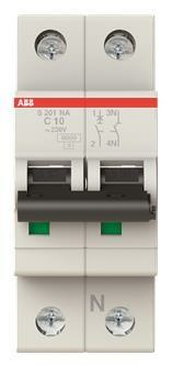 ABB Sicherungsautomat 10A Pro S201-C10NA M Compact 1-polig +Na Baur.S 200 NEU