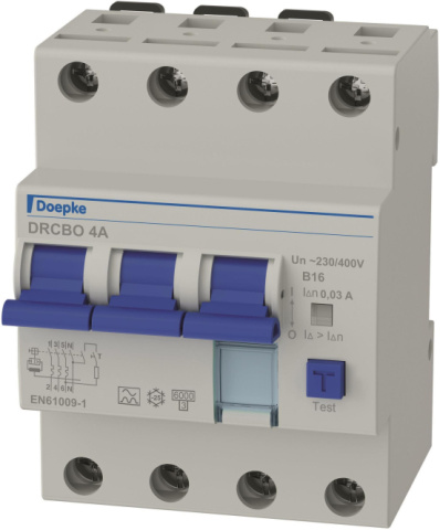 Doepke Doepke DRCBO 4 B16/0,03/3N-A FI-/LS-Kombination 3p+N 16 A 09945104 NEU