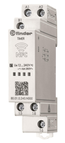 Finder Zeitrelais 80.01.0.240.N000 Programmierbar über NFC Multifunktion NEU