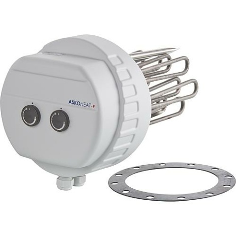 Askoma flensverwarmingselement 16,0/8,0 KW 3x400 V AC, Drm 280 mm Inbouwlengte: 440 mm 012-1847 NIEUW