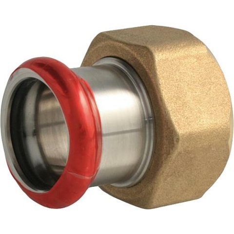 Eurotubi C-steel pressfitting M-contour connection fitting with EPDM flat end for fitting G2 3/8-54 NEW