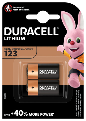 Hückmann bateria litowa 3V CR123A Duracell DU M3 123 BG2(PU 2) NOWOŚĆ