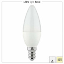 LED-Kerzenlampen-Set LEDs Light Basic - Kerzenform C37 E14 4,5W 470lm 2700K Opal - VPE5 NEU