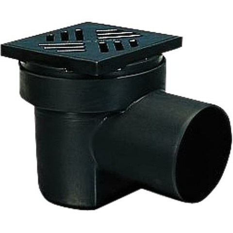 Chaudière Ecoulement de cave 36501 Couleur noire, en PP, DN 100 36501 NOUVEAU