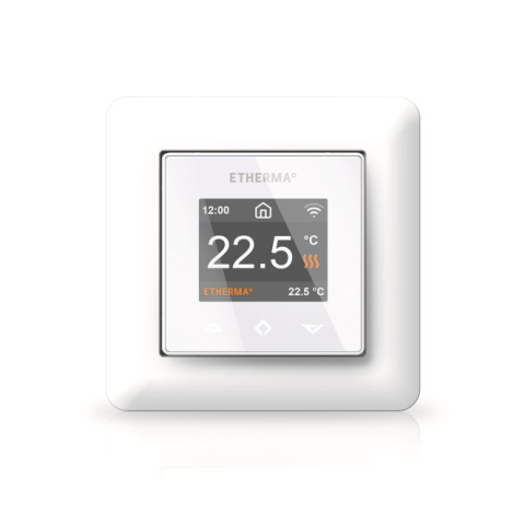 ETHERMA Inteligentny termostat eTOUCH-PRO-1-W z Wi-Fi i aplikacją 5-40°C 16A 41236 NOWOŚĆ