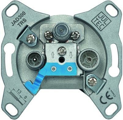Jultec Antennensteckdose JAD300TRS Stich,3-Loch,SAT/BK/Unicable NEU