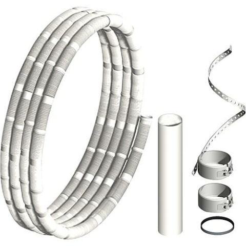 SEM Kunststoff-Abgassystem Rohr flexibel, Basisset 12,5m DN 60 NEU