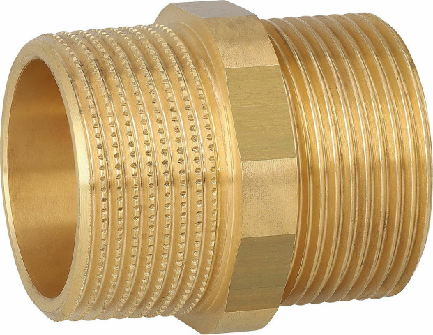 MS Schwarz double nipple DN32 (1 1/4")AG conical-flat-sealing NEW