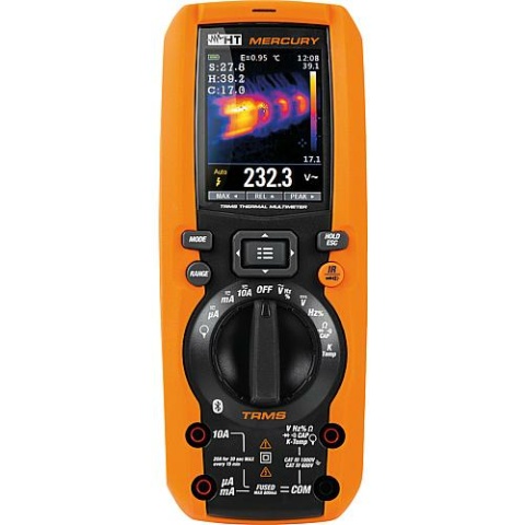 HT Instruments Multimeter Mercury CAT III, 1000V with thermal imaging camera NEW