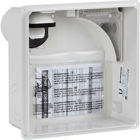 Limodor flush-mounted housing compact/H, exhaust air connection DN80 at rear 80100 NEW