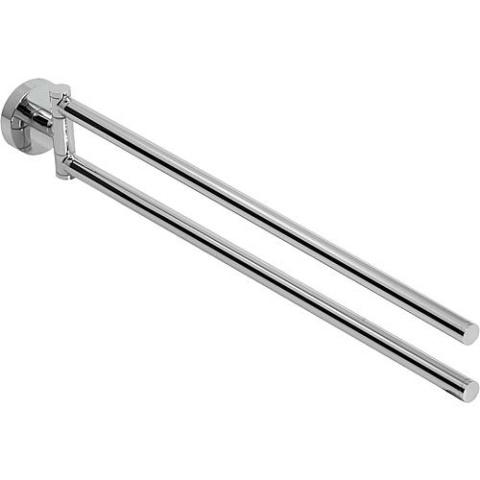 Evenes Handtuchhalter Eight zweiarmig Messing verchromt NEU