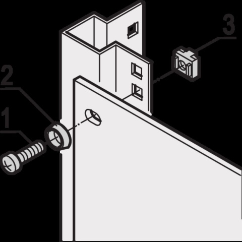 Juego de material de montaje Schroff 21101809 (VE50) NUEVO