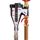 Fernox magnetite and sludge separator TF1, 28mm clamp connection NEW