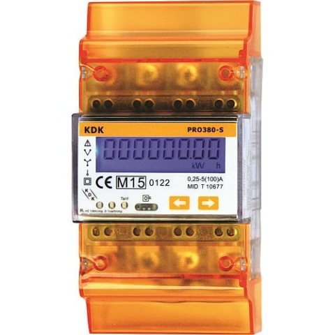 KDK Dornscheidt Drehstromzähler 4205100PRO MID 230/400V, 50Hz 5(100)A mit M-Bus NEU