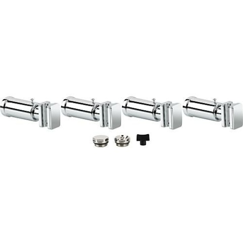 Weinmann & Schanz Bracket set for Pieve towel radiator chrome NEW
