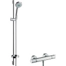 Hansgrohe Kit thermostatique de douche Croma 100 Barre de...