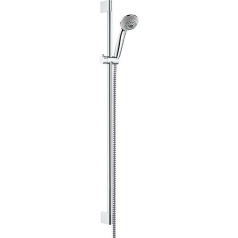 Hansgrohe shower set Crometta 85 Multi/Unica Crometta 900 mm, 3 spray types Ø 85 mm chrome 27766000 NEW