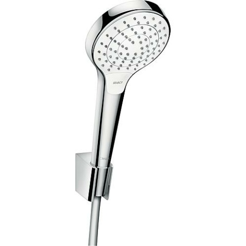 Hansgrohe Handbrause-Set Croma/Select S Vario/Porter S, Schlauch 1250 mm, weiß/chrom 26421400 NEU