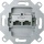 Merten flush-mounted UAE insert Cat 6, white 1 unit 465706 NEW