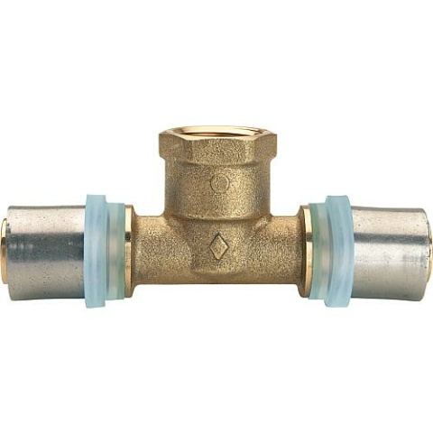 Raccordo a pressare Evenes per raccordo a T di transizione MSVR con filettatura, 50x1""-50x4mm, profilo TH NUOVO