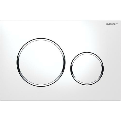 Geberit placa de accionamiento Sigma 20 blanco/cromo/blanco 115.882.KJ.1 NUEVO