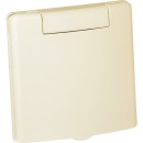 Fawas Quadra 8 x 8 cm wall inlet, plastic RAL 9001, cream...