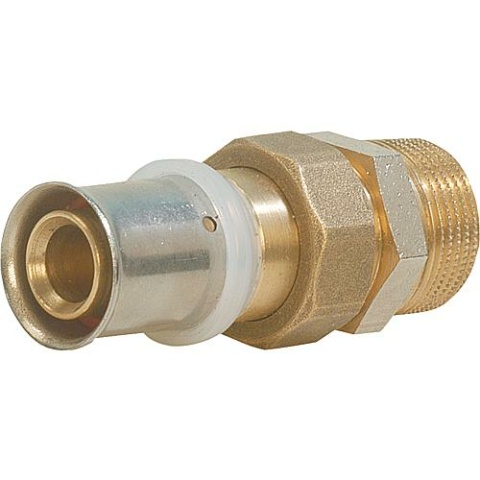WS Pressfitting for MSVR TH contour compression fitting with ÜWM conical sealing, male, 32x3-1"" NEW