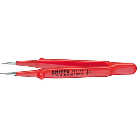 Knipex Präzisions-Pinzetten isoliert VDE extra feine Spitzen gerade Form 92 27 61 NEU