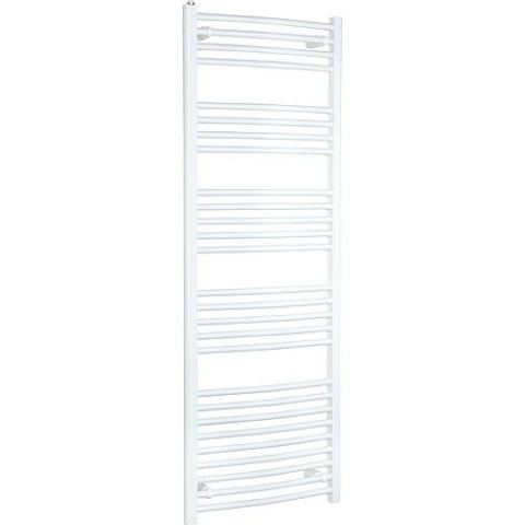 Evenes handdoekradiator gebogen type JESSICA 1605X500 mm kleur wit RAL 9016 NIEUW