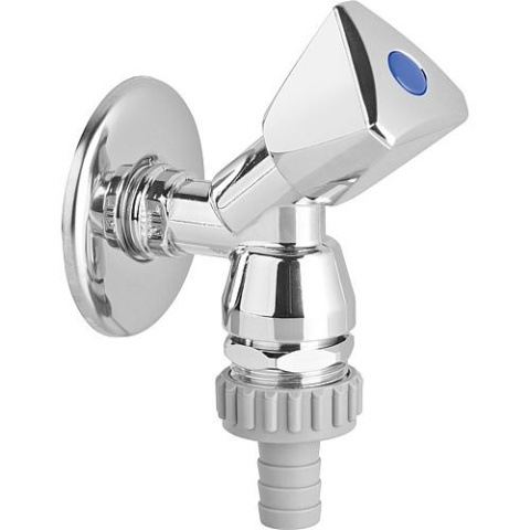 Nil Geräte-Schrägsitzventil 1/2""x3/4"",mit Rückflussver- hinderer,Rohrbelüfter,verchromt 6631 NEU