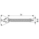 Spax Flachsenkkopfschrauben SPAX® WIROX® Vollgewinde für Kunststoffrahmen Ø 7,5 x 150 mm VPE 100 Stück 4003530181733 NEU